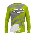 Custom Fully Sublimated Paint Brush Tie Dye Pattern Gray Green Performance Long Sleeves 16924