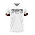 Custom Fully Sublimated Modern Four Pattern White Orange Black Performance Baseball Softball Two Buttons Jersey 17058