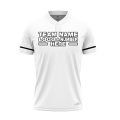 Custom Fully Sublimated Combined Pattern White Black Red Teal Performance Baseball Softball Two Buttons Jersey 17076