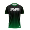 Custom Fully Sublimated Vertical Stripes Faded Pattern Dark Green Performance Baseball Softball Jersey 17083