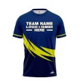 Custom Fully Sublimated Spikes Two Pattern Dark Blue Green Performance Baseball Softball Jersey 17219