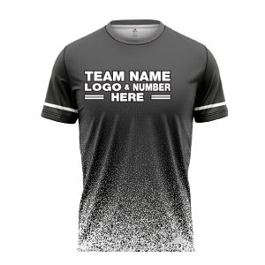 Custom Fully Sublimated Glitter Pattern Gray White Performance Baseball Softball Jersey 17260