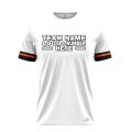 Custom Fully Sublimated Modern Four Pattern White Orange Black Performance Baseball Softball Jersey 17304