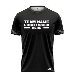 Custom Fully Sublimated Line of Spots Pattern Black Gray Performance Baseball Softball Jersey 17303