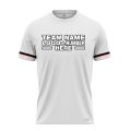Custom Fully Sublimated Modern Two Pattern White Black Red Performance Baseball Softball Jersey 17348