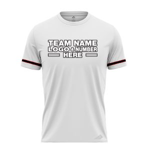 Custom Fully Sublimated Modern Two Pattern White Black Red Performance Baseball Softball Jersey 17348