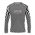 Custom Fully Sublimated Trippy Tie Dye Two Pattern Black White Performance Long Sleeves 17388