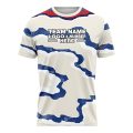 Custom Fully Sublimated Wavy Two Pattern Blue White Red Performance Soccer Uniform Jersey 17484