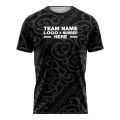 Custom Fully Sublimated High Energy Pattern Black Performance Soccer Uniform Jersey 17548