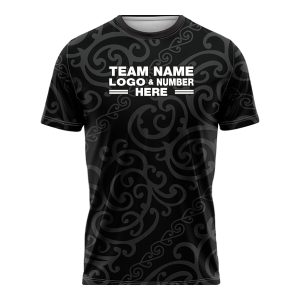 Custom Fully Sublimated High Energy Pattern Black Performance Soccer Uniform Jersey 17548