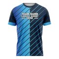 Custom Fully Sublimated Incredible Pattern Navy Blue SkyBlue Performance Soccer Uniform Jersey 17588