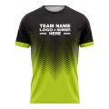 Custom Fully Sublimated Faded Peaks Pattern Green Black Performance Soccer Uniform Jersey 17716