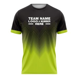 Custom Fully Sublimated Faded Peaks Pattern Green Black Performance Soccer Uniform Jersey 17716