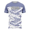 Custom Fully Sublimated Abstract Pattern White SkyBlue Performance Soccer Uniform Jersey 17760