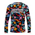 Custom Fully Sublimated Dynamic Shapes Tie Dye Pattern Multicolor Performance Long Sleeves 18004