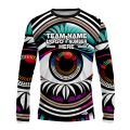 Custom Fully Sublimated Eye of the Storm Tie Dye Multicolor Performance Long Sleeves 18160