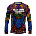 Custom Fully Sublimated Watchful Tie Dye Multicolor Performance Long Sleeves 18184
