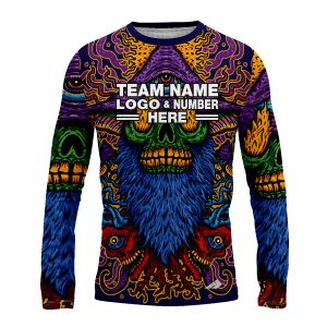 Custom Fully Sublimated Watchful Tie Dye Multicolor Performance Long Sleeves 18184
