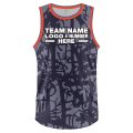 Custom Fully Sublimated Swarm Five Pattern Purple Salmon Performance Basketball Uniform Jersey 18348