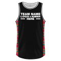 Custom Fully Sublimated Ripped Pattern Black Pink Orange Teal Performance Basketball Uniform Jersey 18376