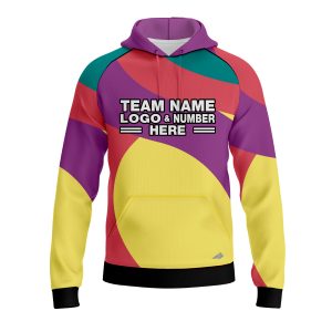 Custom Fully Sublimated Radiant Disc Golf Pattern Four Colors Performance Sports Pullover Hoodie 18541