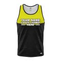 Custom Fully Sublimated Basic Neon Pattern Black Yellow Performance Tank Top 18591