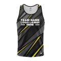 Custom Fully Sublimated Adventure ATV Neon Pattern Black Gray Yellow Performance Tank Top 18667