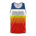 Custom Fully Sublimated Retro Stripe Neon Pattern Multicolor Performance Tank Top 18691