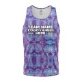 Custom Fully Sublimated Casual Tie Dye Pattern Purple Performance Tank Top 18699
