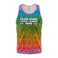 Custom Fully Sublimated Casual Tie Dye Pattern Multicolor Performance Tank Top 18723