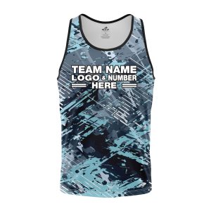 Custom Fully Sublimated Icebreack Tie Dye Pattern Performance Tank Top 18727