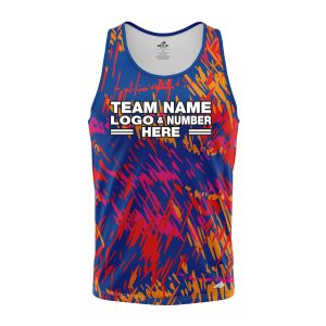 Custom Fully Sublimated Vibrant Tie Dye Pattern Multicolor Performance Tank Top 18807