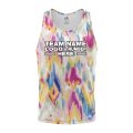 Custom Fully Sublimated Oil Tie Dye Two Pattern Multicolor Performance Tank Top 18947