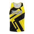 Custom Fully Sublimated Jenga Neon Pattern Yellow Performance Tank Top 18979