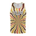 Custom Fully Sublimated Lava Lamp Tie Dye Pattern Orange Yellow Brown Performance Tank Top 19059