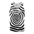 Custom Fully Sublimated Trippy Tie Dye Three Pattern Black White Performance Tank Top 19055