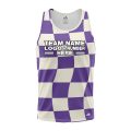 Custom Fully Sublimated Funky Florals Tie Dye Pattern Yellow Multicolor Performance Tank Top 19107