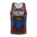 Custom Fully Sublimated Watchful Tie Dye Multicolor Performance Tank Top 19171