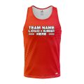 Custom Fully Sublimated Dotted Blaze Neon Pattern Pink Orange Performance Tank Top 19199