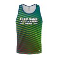 Custom Fully Sublimated Energetic Streaks Neon Pattern Multicolor Performance Tank Top 19207