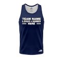 Custom Fully Sublimated Solid RR Pattern Navy Blue Performance Tank Top 19211