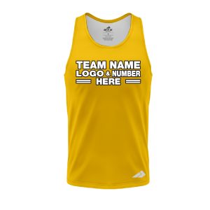 Custom Fully Sublimated Solid B8 Pattern Gold Performance Tank Top 19223