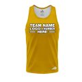 Custom Fully Sublimated Solid B9 Pattern Metallic Gold Performance Tank Top 19227
