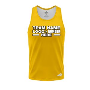 Custom Fully Sublimated Solid AA28 Pattern Golden Performance Tank Top 19243