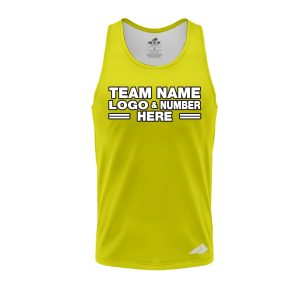 Custom Fully Sublimated Solid EE Pattern Apple Green Performance Tank Top 19247