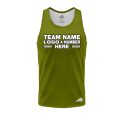 Custom Fully Sublimated Solid T20 Pattern Olive Green Performance Tank Top 19259
