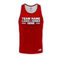 Custom Fully Sublimated Solid LL Pattern Red Performance Tank Top 19267