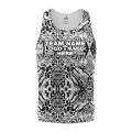 Custom Fully Monochrome Animal Print Performance Tank Top 19311