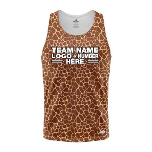 Custom Fully Sublimated Natural Giraffe Animal Print  Performance Tank Top 19327