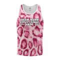 Custom Fully Sublimated Abstract Wild Pink Cheetah Print Performance Tank Top 19335
